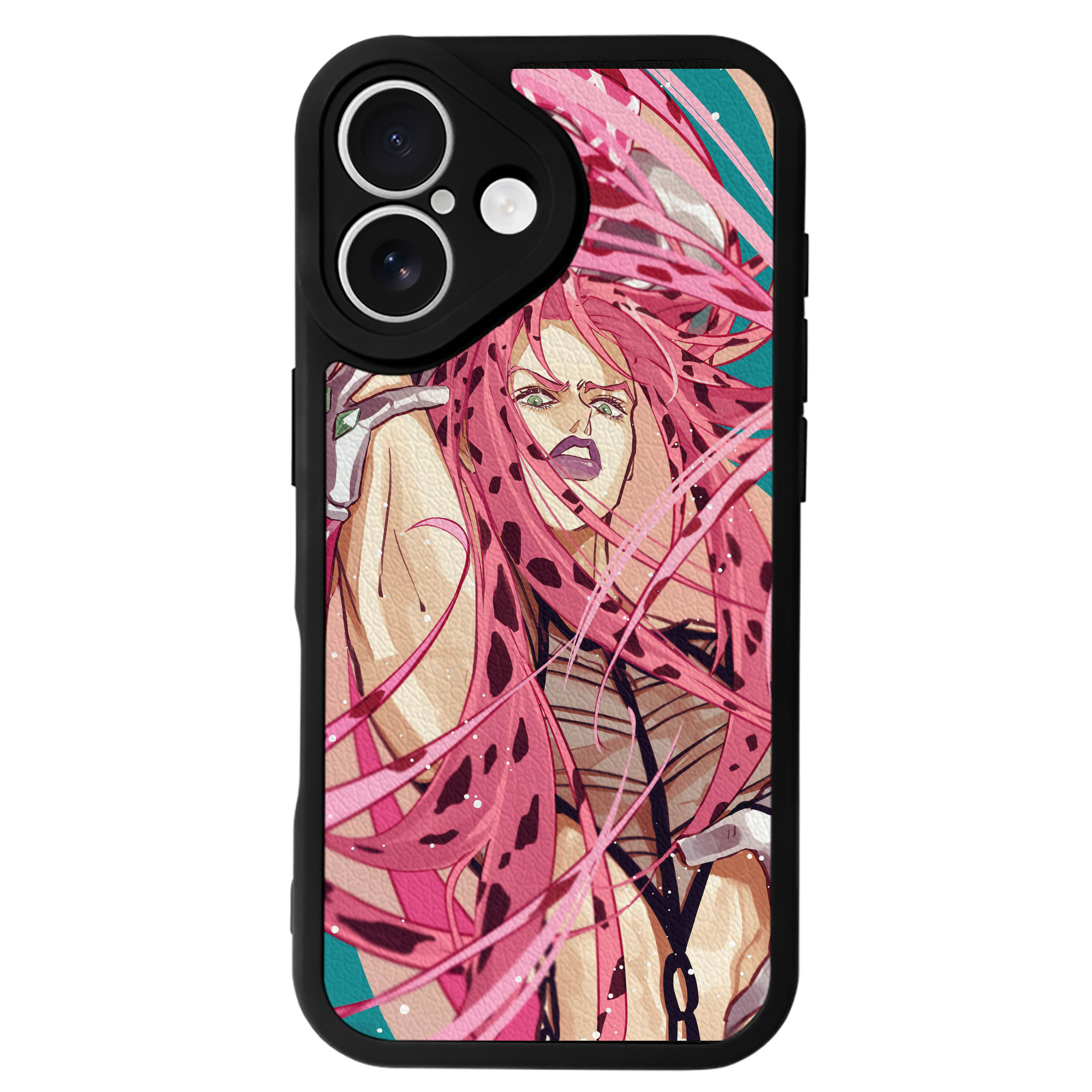（画像用） ジョジョの奇妙な冒険 JoJo's Bizarre Adventure 【iPhone 16シリーズ対応】シリコンスマホケース（レザー調） 材質：シリコン